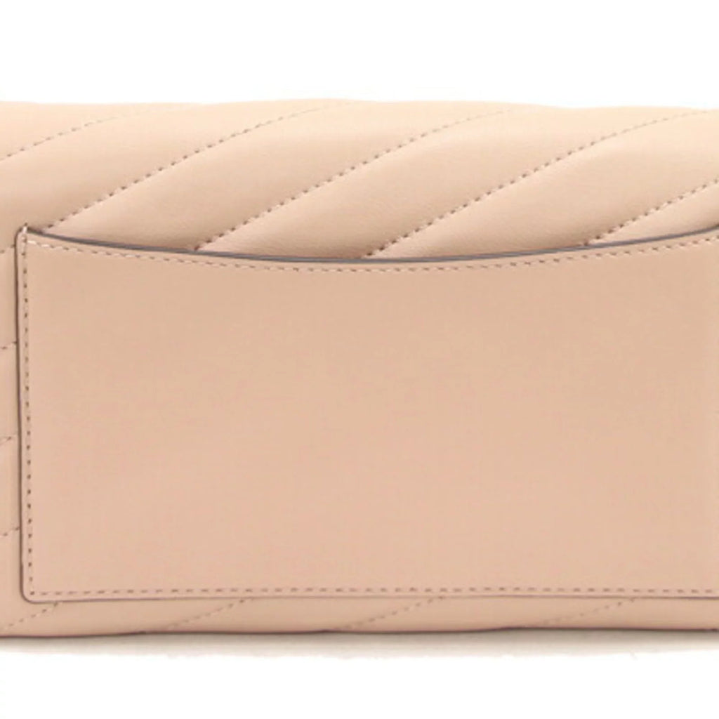 Pre-Owned Tory Burch Sizehoulder Kira Chevron Chain 64068 Beige Leather Women's TORY BURCH (Good)