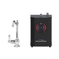 AquaNuTech AquaNuTech Traditional Hook Sizepout Hot Water Only Filtration Faucet with Dispenser, Chrome