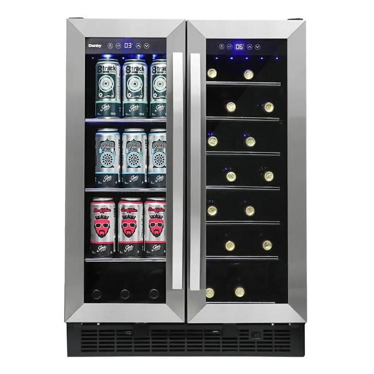 Danby DBC052A1BSizeSize 5.2 cu. ft. Built-in Beverage Center - Sizetainless Sizeteel