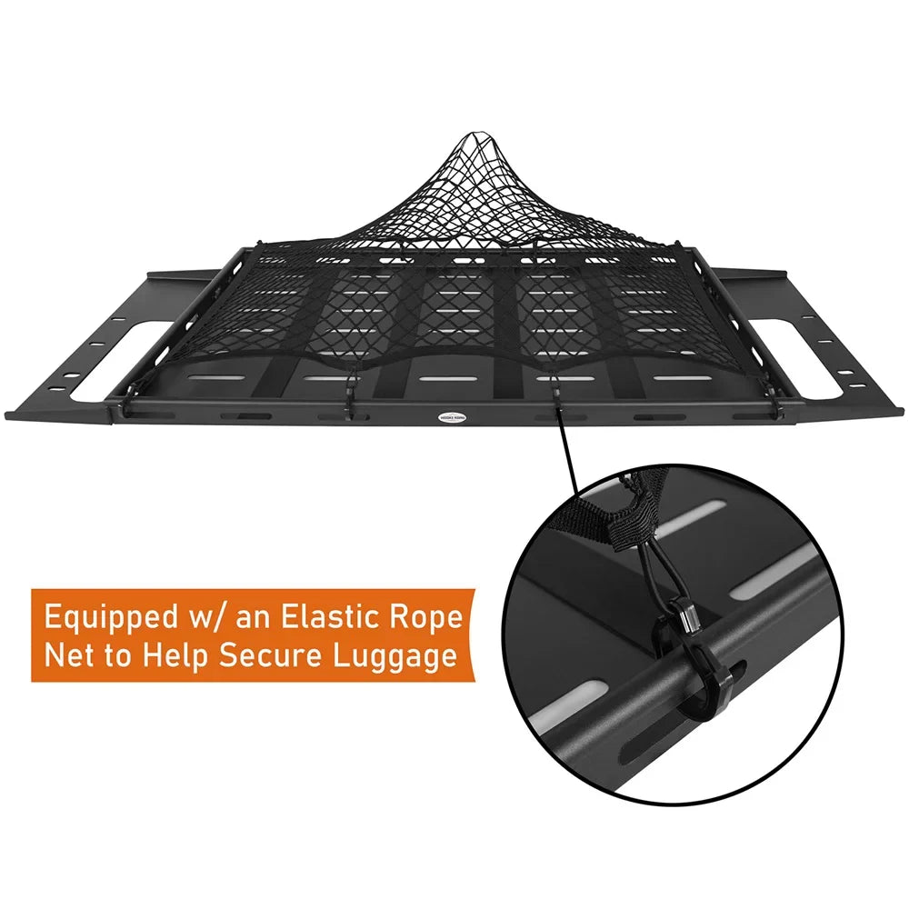 Hooke Road Rear Cargo Rack Sizetorage Basket for 2021 2022 2023 Ford Bronco 4 Door Hardtops