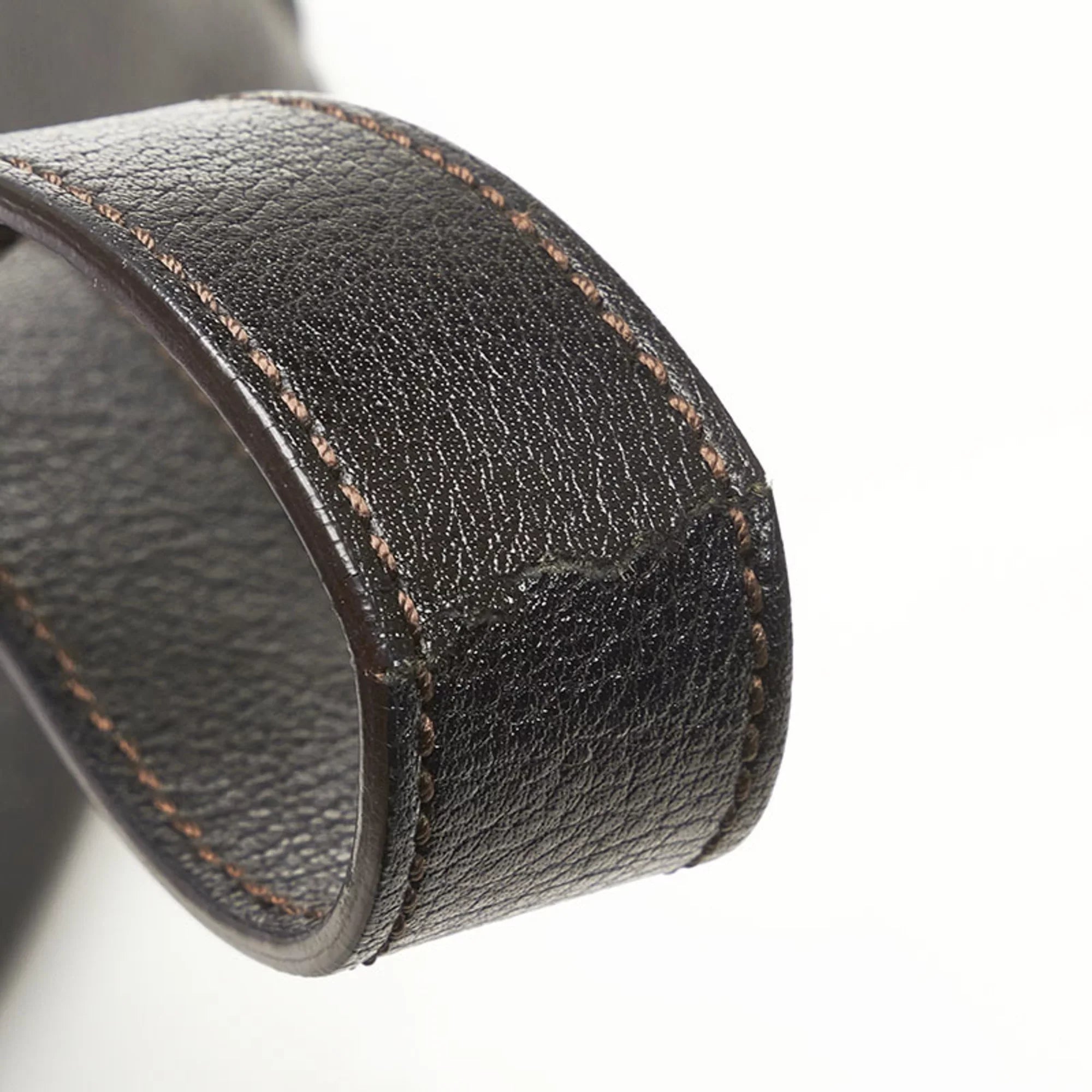 Pre-Owned Cartier handbag shoulder bag brown leather ladies CARTIER (Fair)