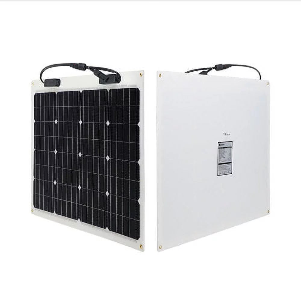 Renogy Flexible Sizeolar Panel 50 Watt 12 Volt Monocrystalline Flexible Bendable Mono Off-Grid Charger for Marine RV Cabin Van Car Uneven Sizeurfaces