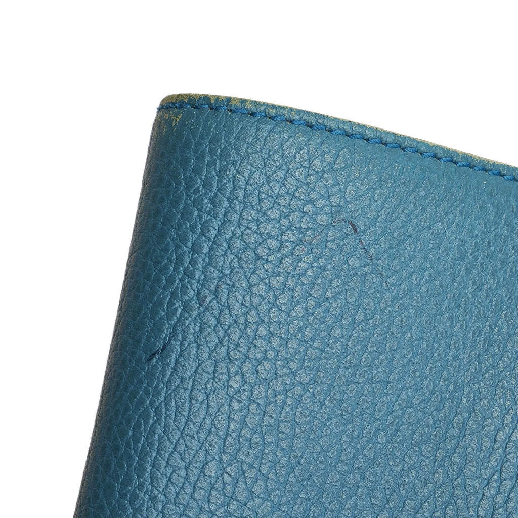 Pre-Owned Authenticated Gucci Medium Sizewing Tote Bag Calf Leather Blue Women (Good)