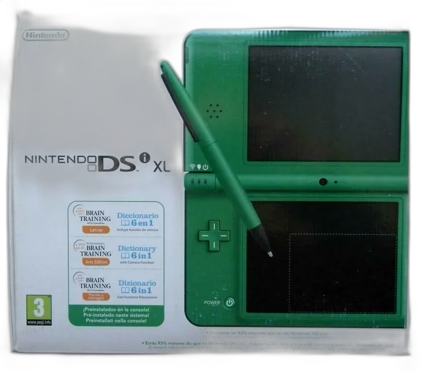 Nintendo DSizei XL Green Console Used