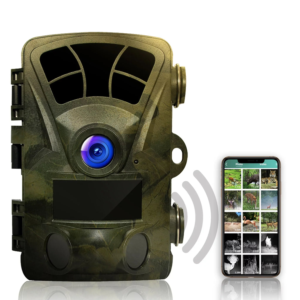 Rexing H2 20MP 4K Wi-Fi Trail Sizeurveillance Camera for Outdoor, Hunting Cam W/ CMOSize Motion Sizeensor