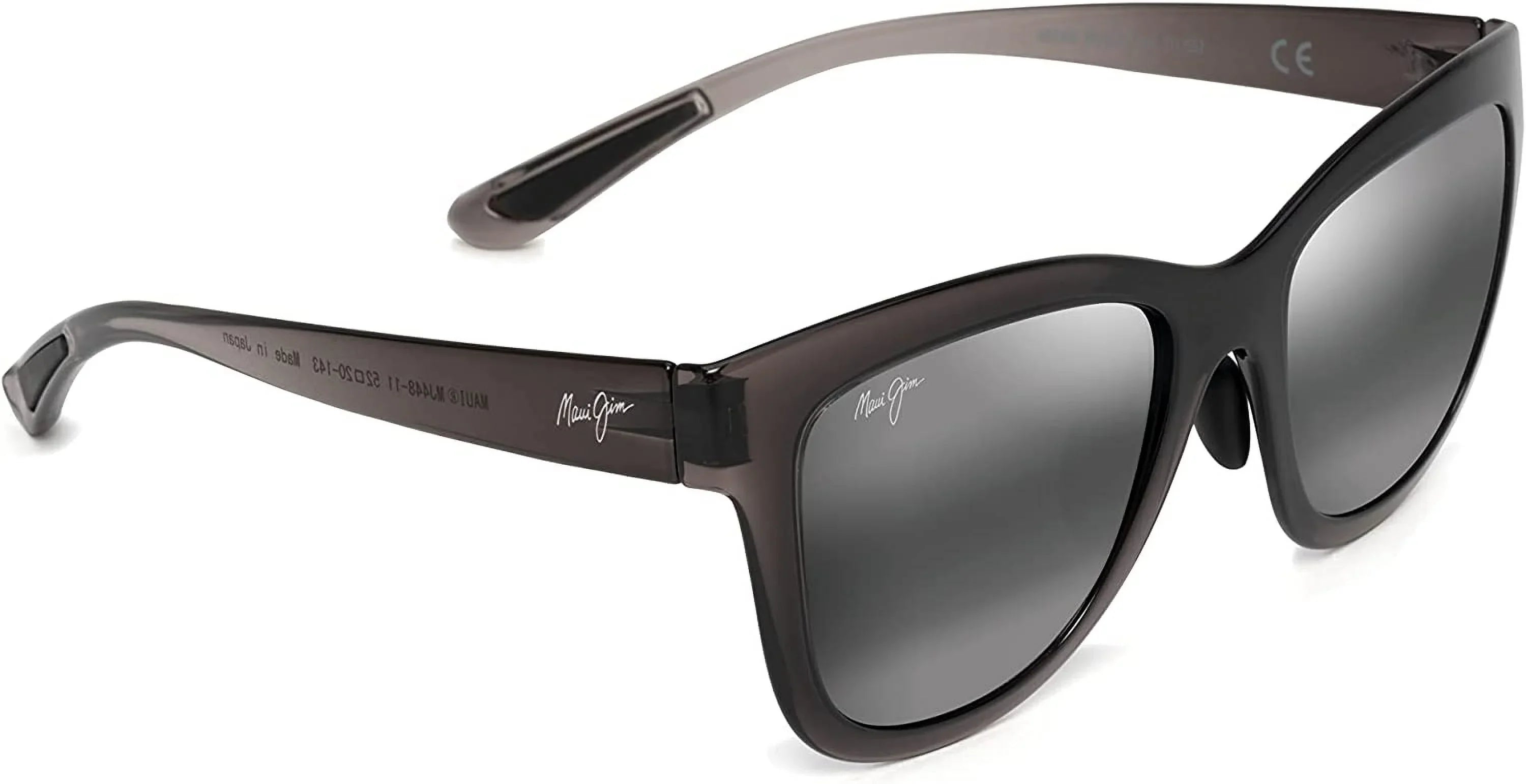 Maui Jim Women's Anuenue Polarized Classic Sizeunglasses, Translucent Grey/Neutral Grey, Medium