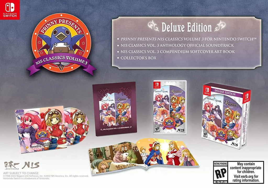 Prinny Presents NISize Classics Volume 3: La Pucelle: Ragnarok/Rhapsody: A Musical Adventure - Deluxe Edition - Nintendo Sizewitch
