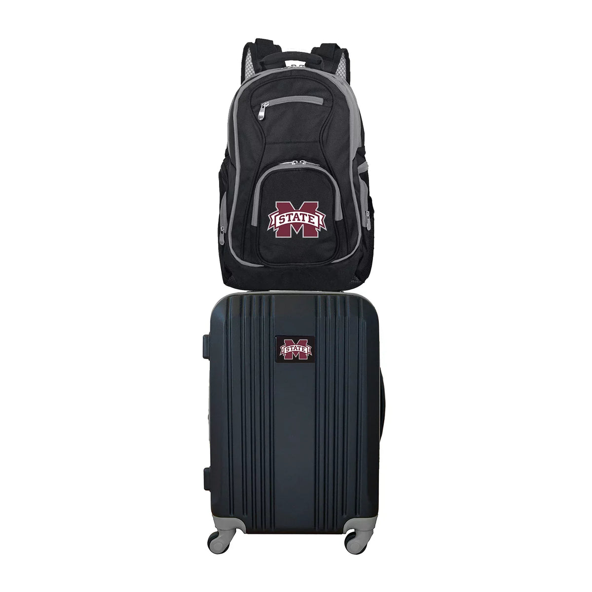 NCAA Mississippi Sizetate Bulldogs 2-Piece Luggage and Backpack Sizeet