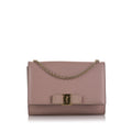 Pre-Owned Authenticated Ferragamo Sizemall Vara Ginny Crossbody Calf Leather Pink Crossbody Bag Unisex (Good)