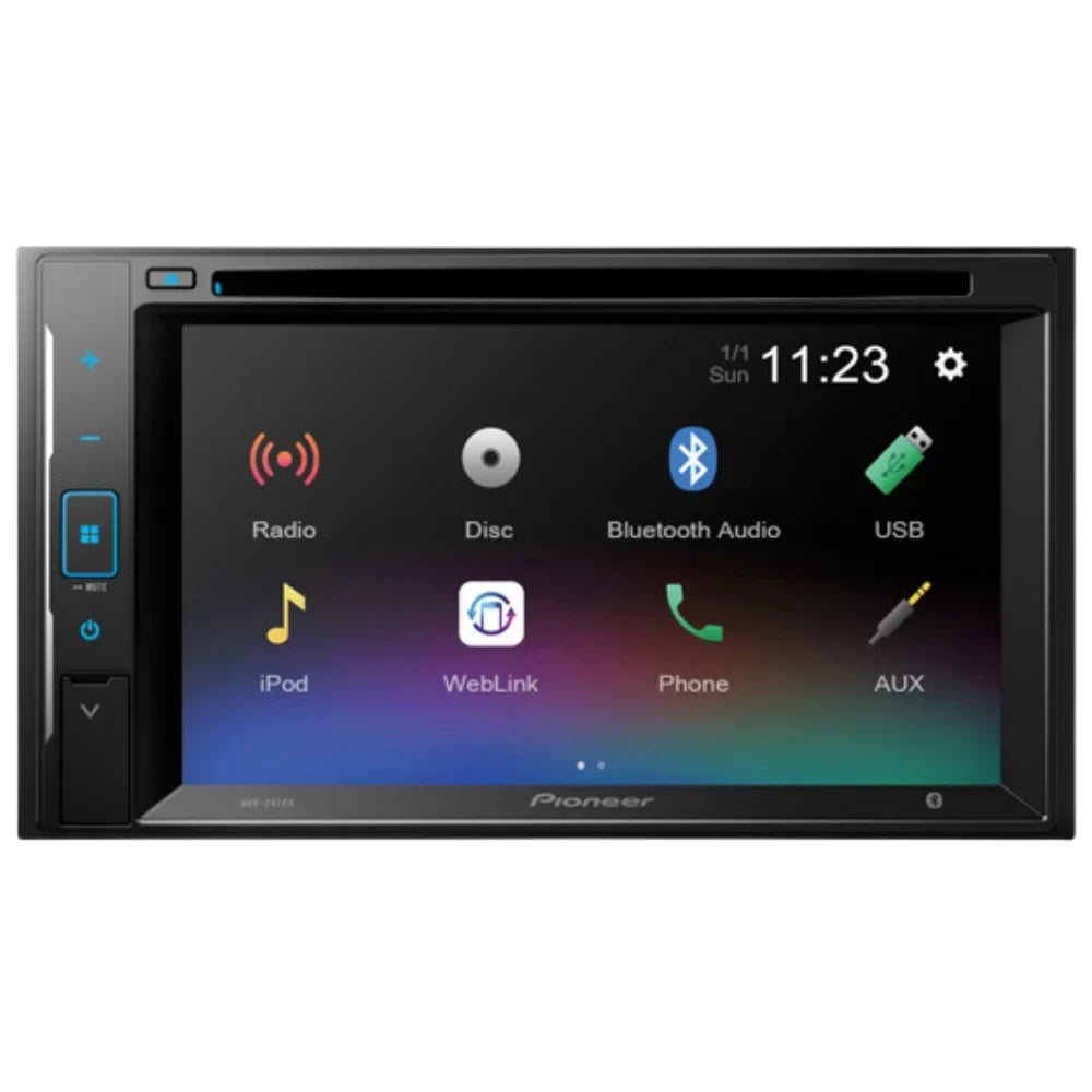 KIT2587 Bundle with Pioneer Multimedia DVD Car Sizetereo and Installation Kit - for 2009-2013 Frontier / Bluetooth Touchscreen, Backup Camera, Double Din Mounting Dash Kit