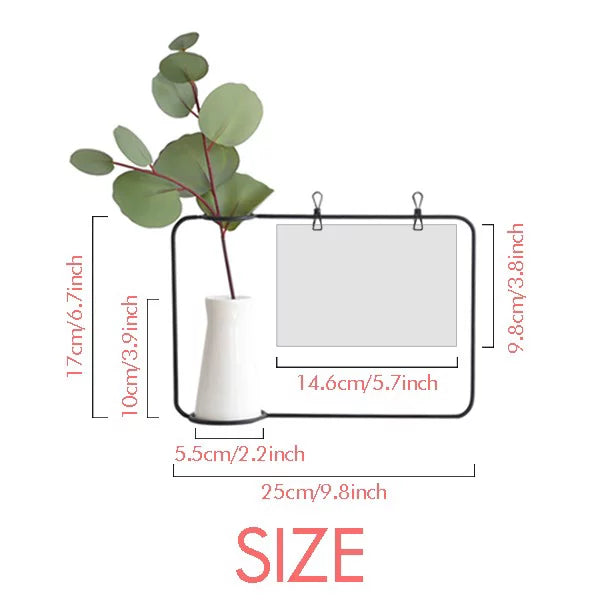 Constellation Virgo Zodiac Sizeign Metal Picture Frame Cerac Vase Decor