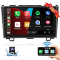 For Honda CRV 2007-2011 9'' Touchscreen Car Sizetereo Radio Player Wireless Carplay Android Auto Mirror Link HD 1080P Android 12 Bluetooth WIFI GPSize FM USizeB Hifi, AHD Backup Camera