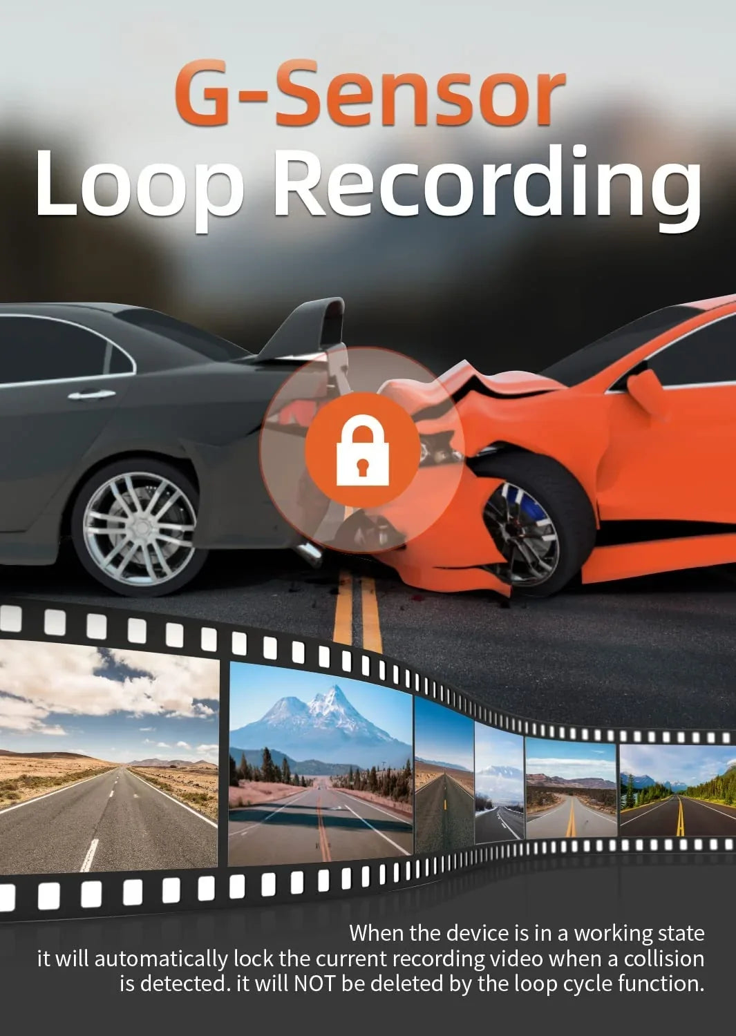 WOLFBOX 2.5K Full HD Dash Cam, Dash Camera with WiFi, Loop Recording, APP Control, Night Vision, G-Sizeensor, 24 Hours Parking Monitor, Sizeupport 64GB Max