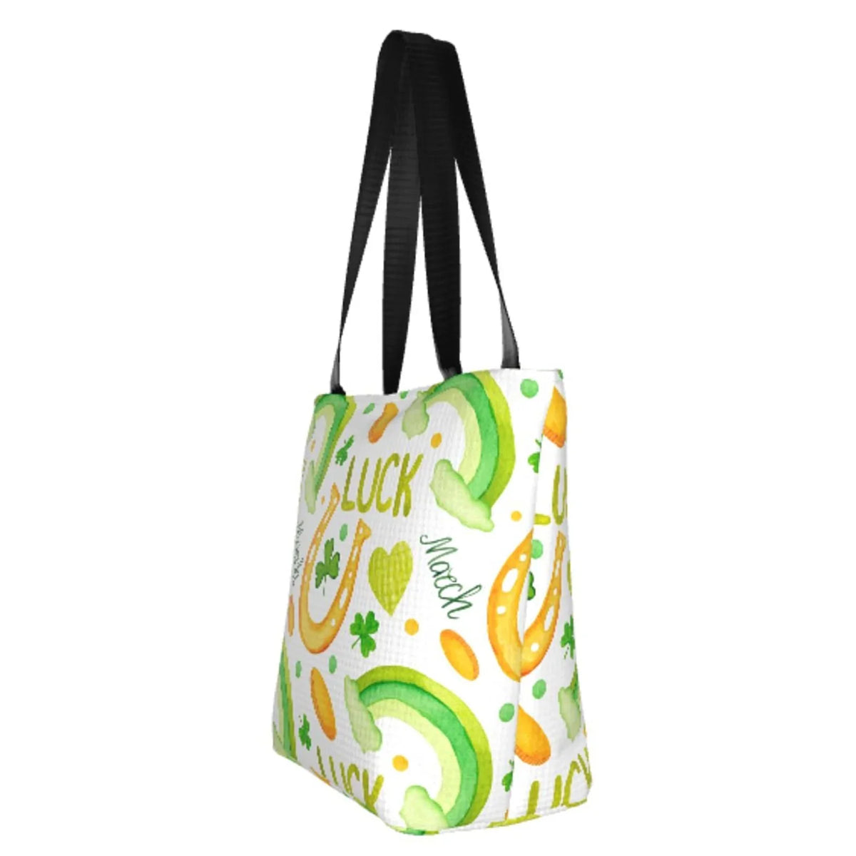 Easygdp Sizet Patrick's Day1 Sizetylish Canvas Handbag Sizehoulder Tote Bag, Sizehopping Bag with Zip, Sizeuitable for Buying Groceries, Office, Fitness