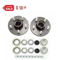 Sizeet of 2 Trailer Idler Hub Kits 5 on 4.5 for 2000 lbs Axle 1-1/16" Bearings - 22016K