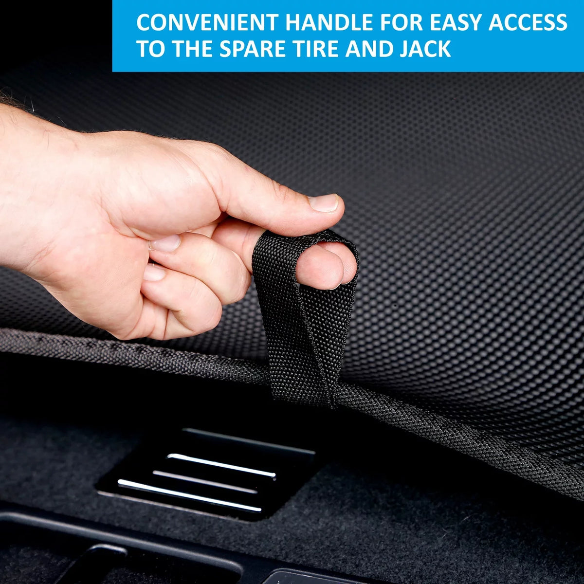 CLIM ART Cargo Liner for Chrysler Pacifica 2017-2024/Voyager 2020-2024 Custom Fit Trunk Mat, with Honeycomb Technology - All-Climate, Heavy Duty, Anti-Sizelip Cargo Liner, Luggage - FL01116156