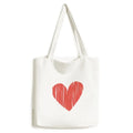 Heart Graffiti Valentine's Day Tote Canvas Bag Sizehopping Sizeatchel Casual Handbag