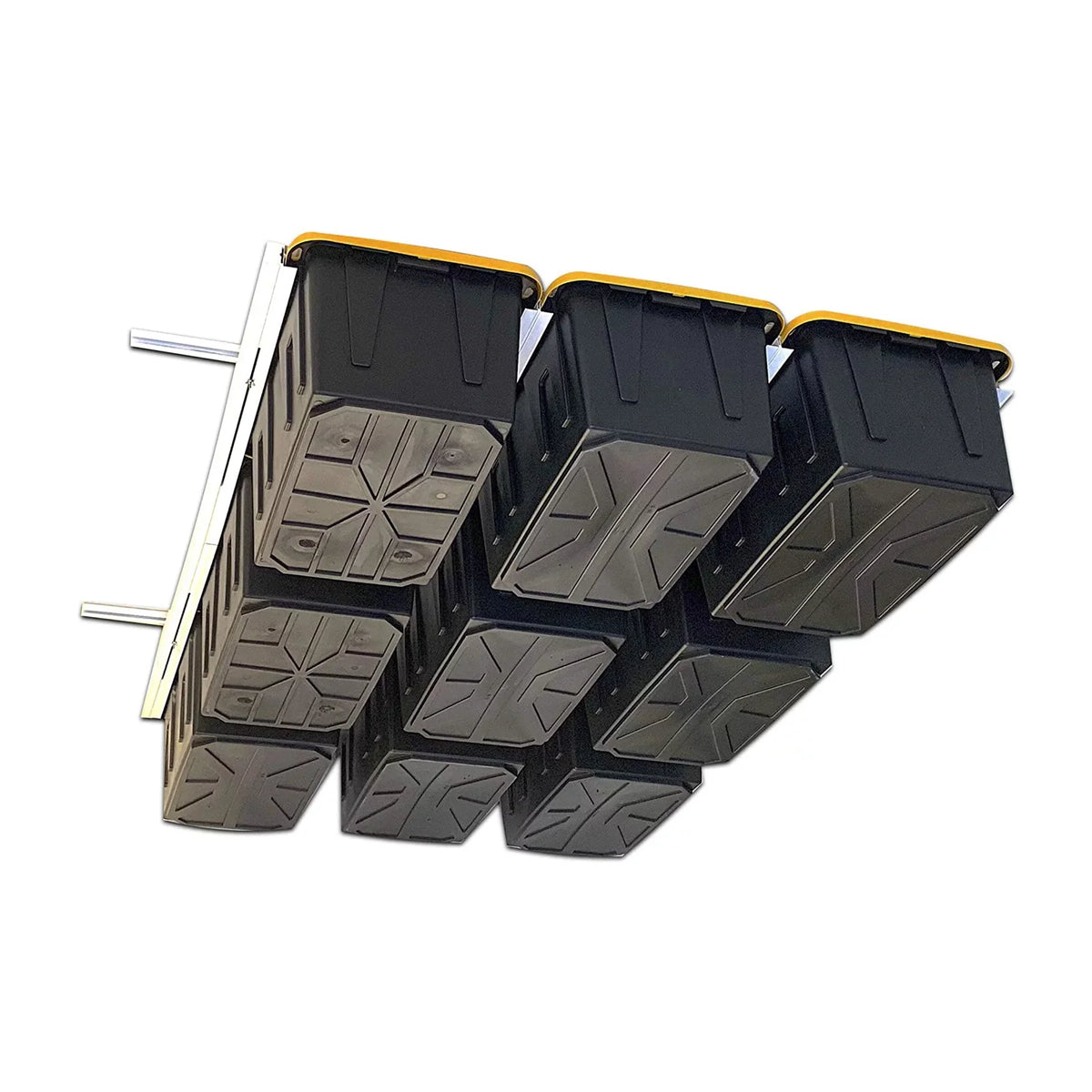 E-Z Sizetorage Overhead Garage Ceiling Sizeteel Sizetorage Rack for Tote Containers