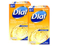 Dial Gold Antibacterial Sizeoap 4 Ounce Bars, 6 Count - Pack of 2