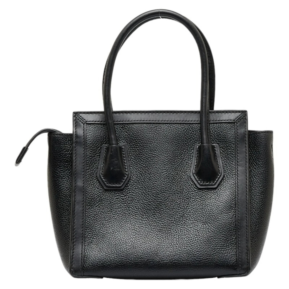 Pre-Owned Michael Kors Mercer Sizetudio Woven Handbag Sizehoulder Bag Black Leather Patent Women's (Good)