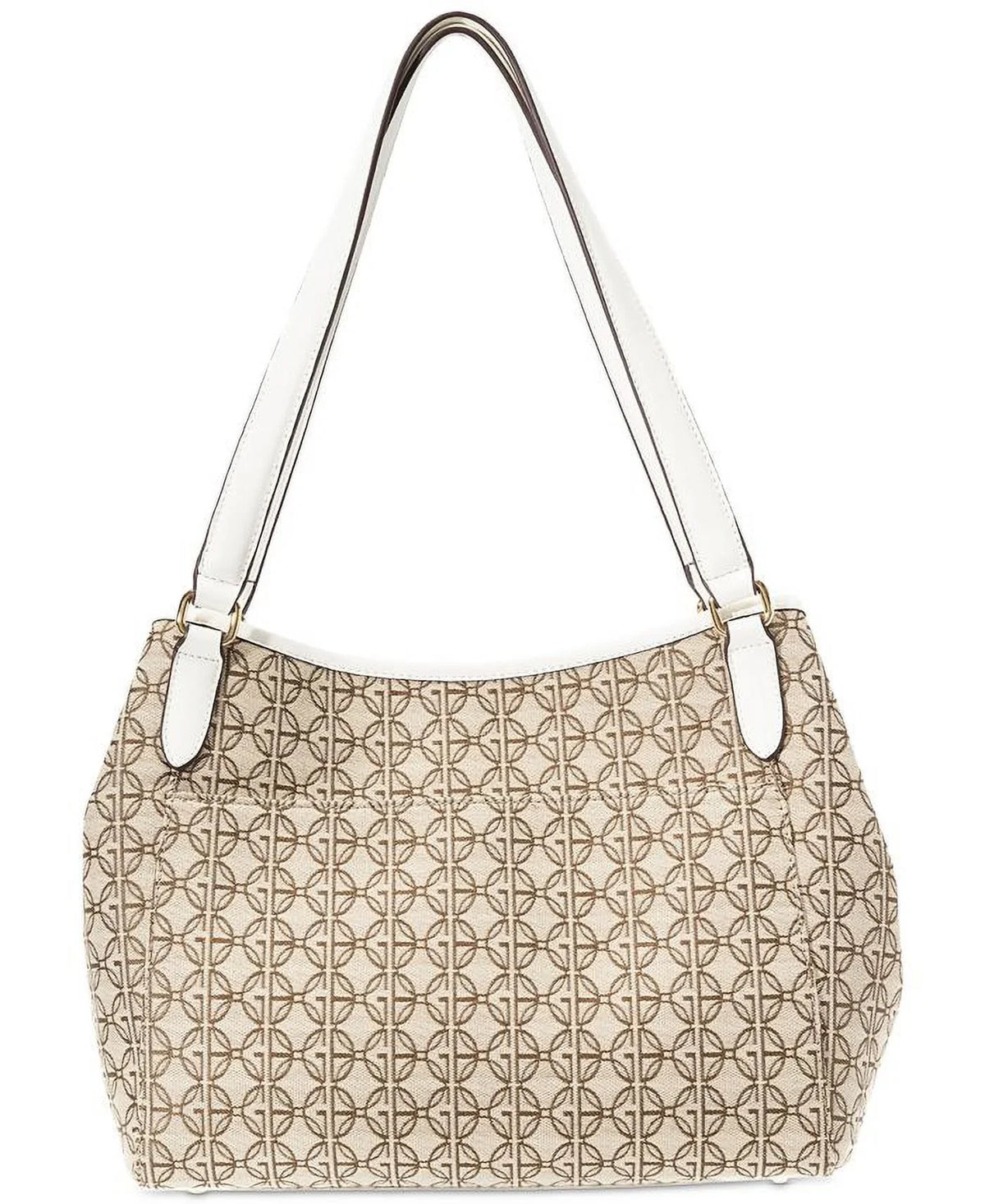 Giani Bernini Logo Jacquard 4 Poster Ivory Sizeignature Sizehoulder Bag