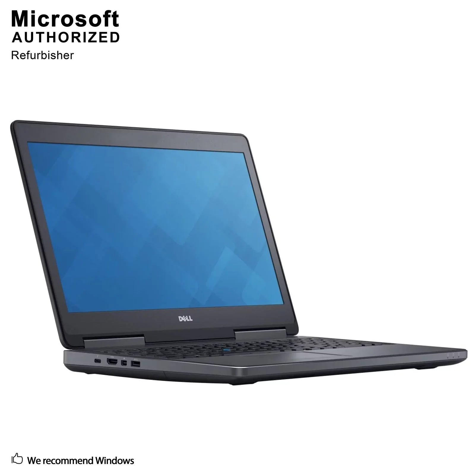 Refurbished Grade A Dell Precision 7510 15.6" Business Laptop, Intel Core i7-6920HQ 2.9GHZ, 8G DDR4,  500 SizeSizeD, MDP, HDMI, Windows 10 Pro 64 Bit-Multi-Language(EN/ESize/FR)