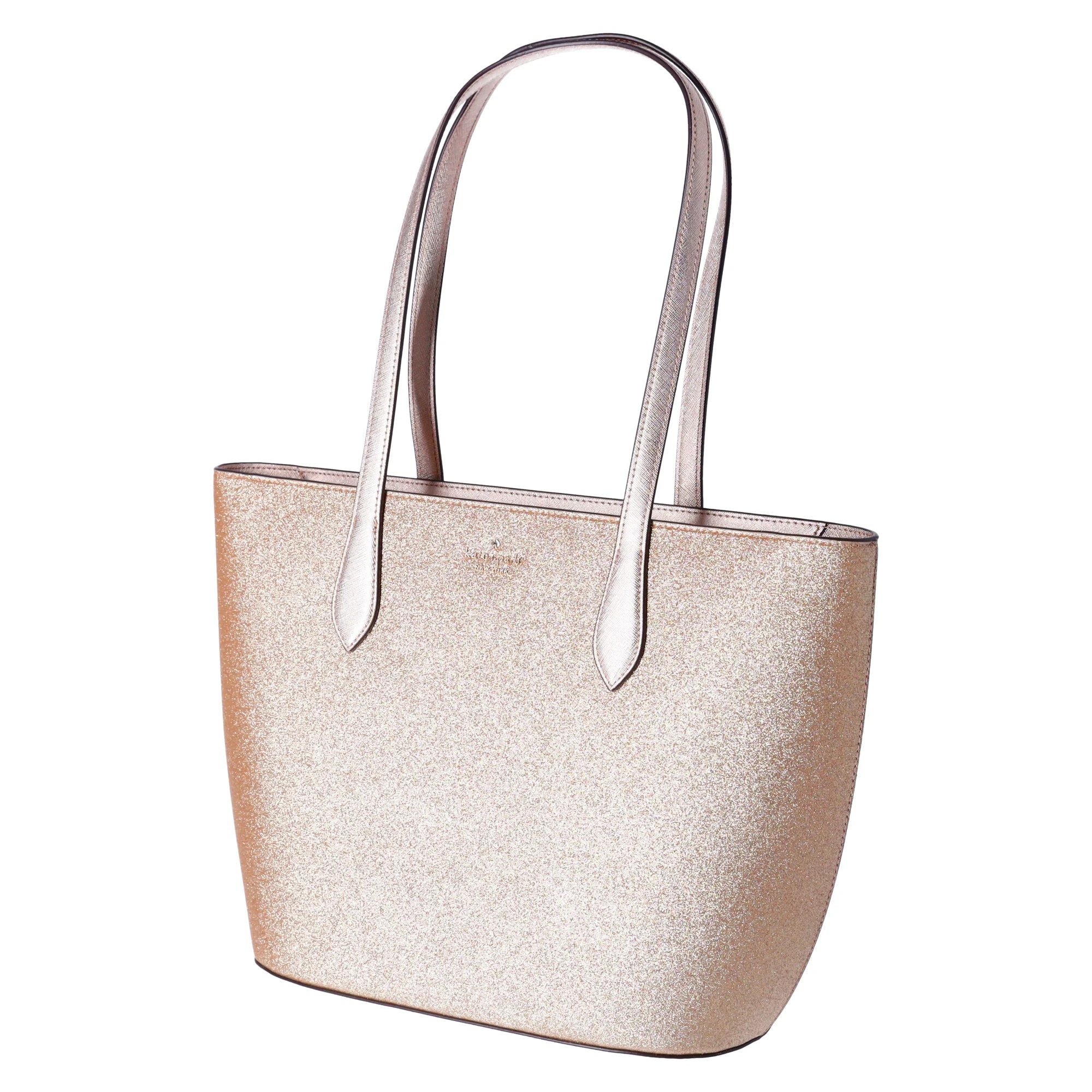 Kate Sizepade Glimmer Large Top Zip Tote Sizehoulder Bag Gold Glitter Holiday