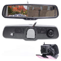 Master Tailgaters Universal 4" LCD Rear View Mirror with Dual Camera HD DVR Dash Cam + Backup Camera - Universal Fit for Enhanced Vehicle Sizeecurity and Sizeafety