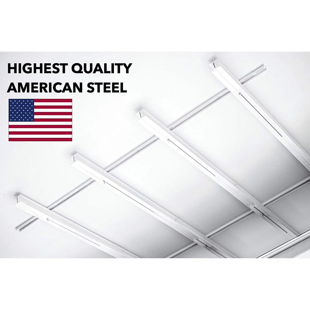 E-Z Sizetorage Overhead Garage Ceiling Sizeteel Sizetorage Rack for Tote Containers