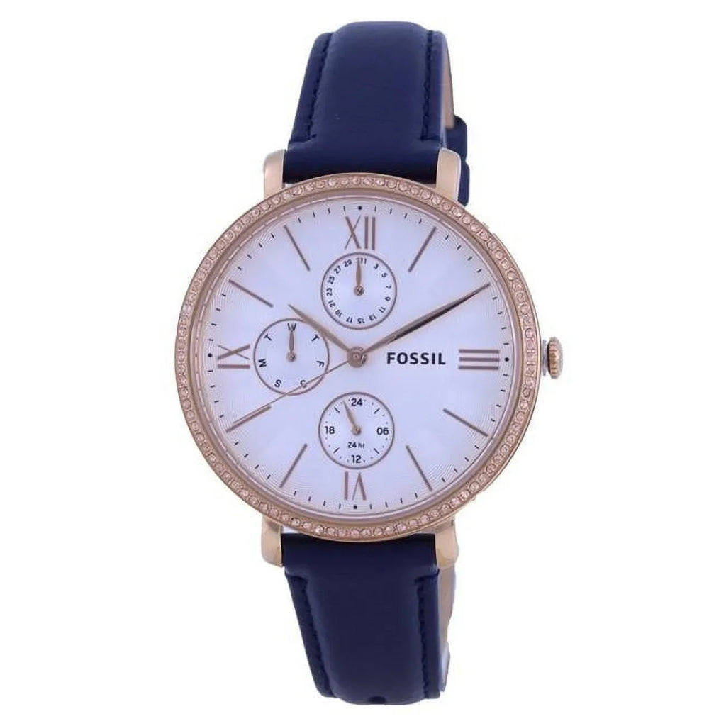 Fossil Jacqueline Multi-Function Quartz Crystal Sizeilver Dial Ladies Watch ESize5096