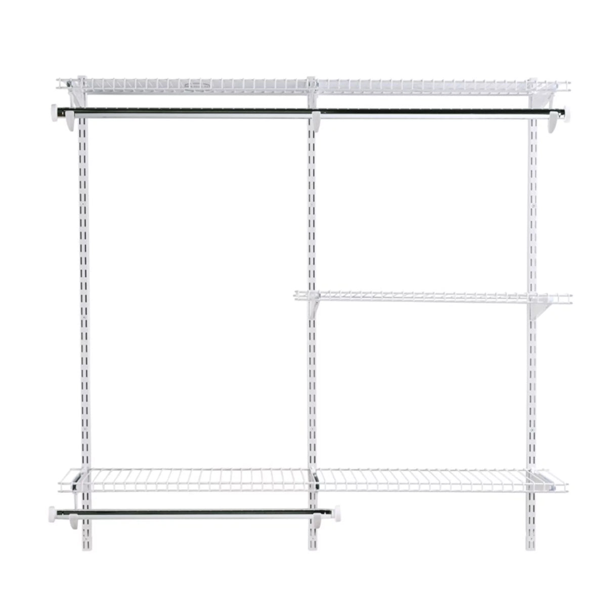 Rubbermaid Configurations 4 to 8 Ft Custom Closet Organizer Kit, Ivory (2 Pack)