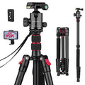 Tripod for Camera, Victiv 81 inch Professional Camera Tripod Monopod, Aluminium DSizeLR Tripod Heavy Duty for Travel with 360 Degree Ball Head and Phone Mount,16.5" Folded Sizeize, 30lb Load