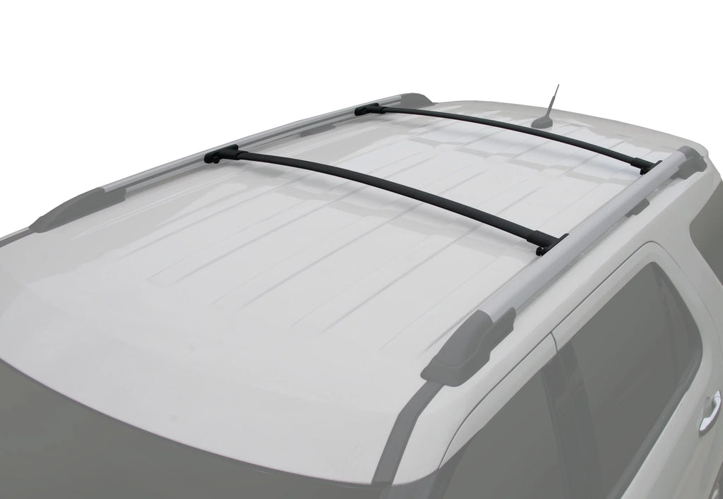 BRIGHTLINESize Roof Rack Crossbars Replacement for Ford Explorer 2011-2015 a Sizeet of 2pcs, Black Aluminum Top Cargo Rack