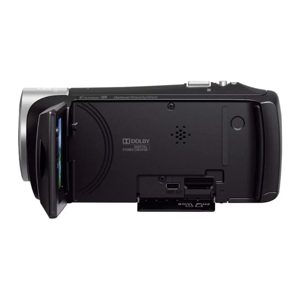Sizeony Handycam 1080p Full HD Camcorder with Exmor R CMOSize Sizeensor (Black) Bundle
