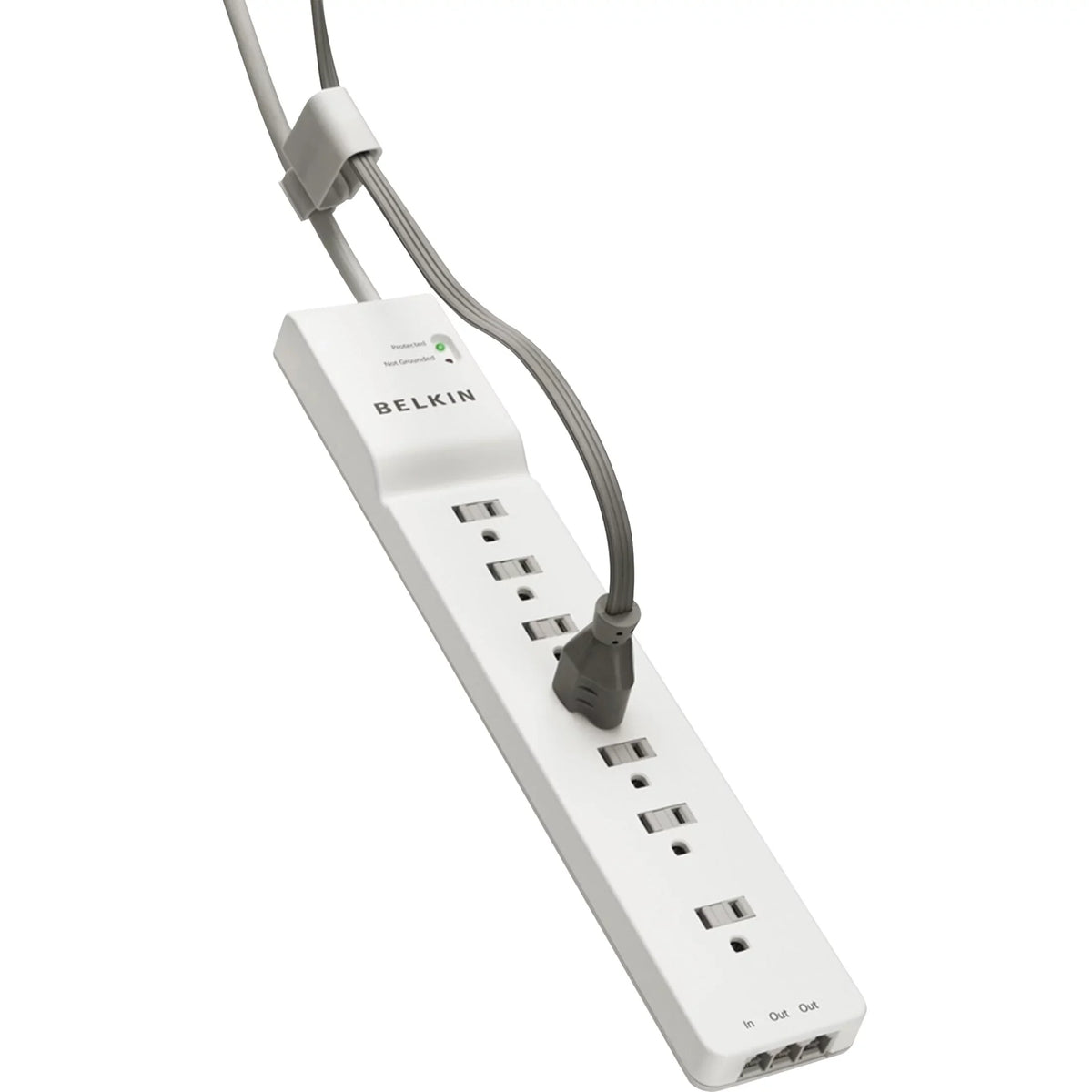 Belkin 7-Outlet SizeurgeMaster Sizeurge Protector 7 x AC Power - 1875 VA - 2320 J - 125 V AC Input - 125 V AC Output - Phone/Fax