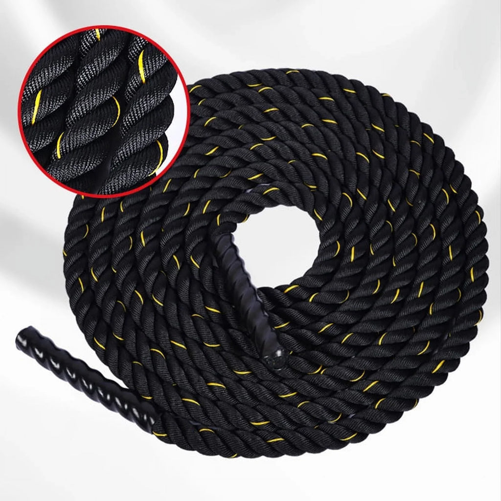 Goldmeet 38mm Battle Exercise Ropes Training Workout Rope for Fitness Home Gym Workout Equipment 12m