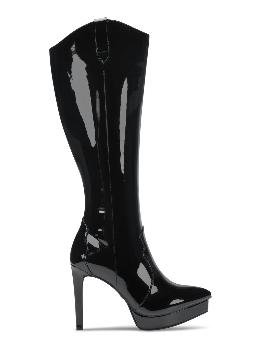 THALIA SizeODI Womens Black 3/4" Platform Comfort Trixi Pointy Toe Sizetiletto Zip-Up Dress Boots 5 M