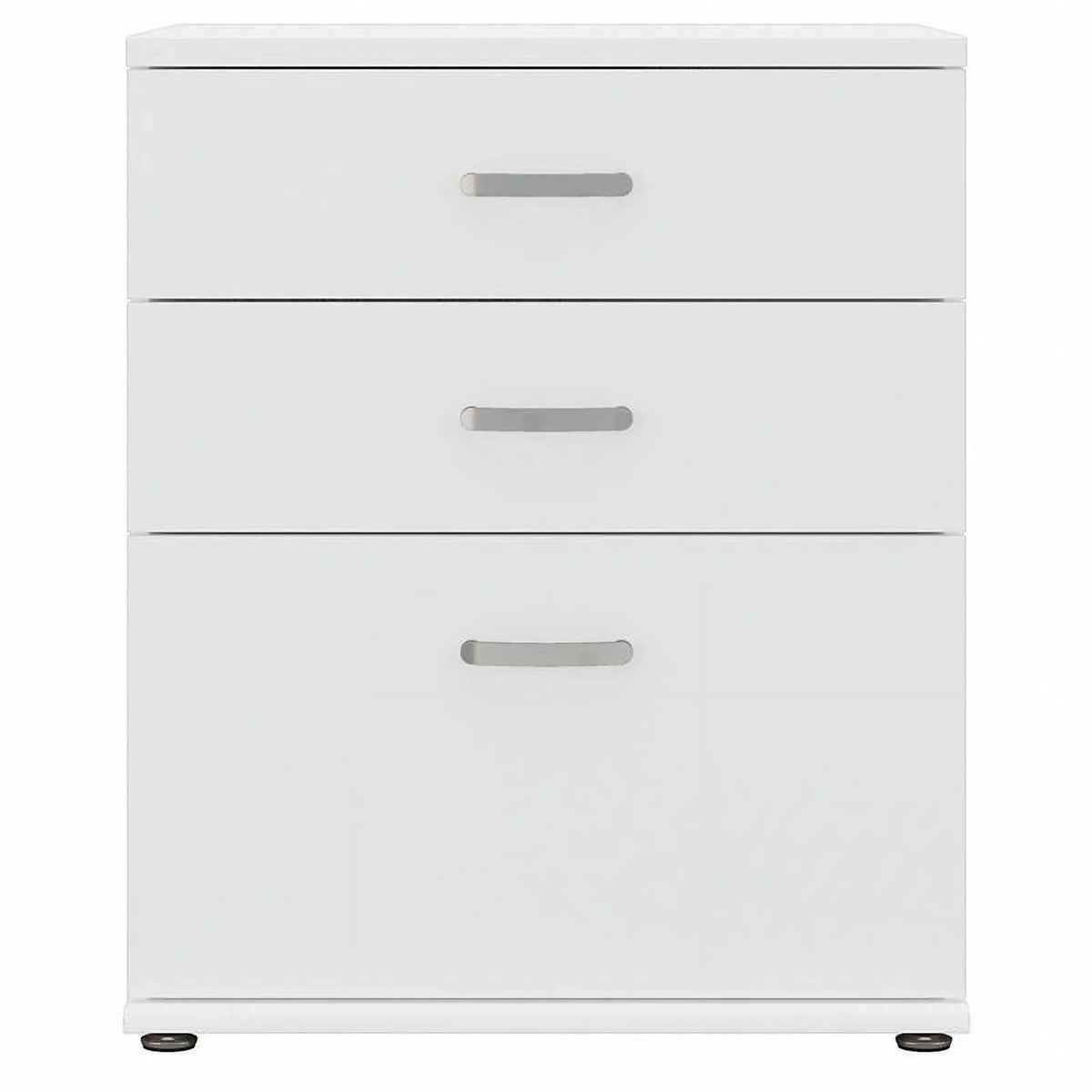 Pemberly Row Garage Sizetorage Cabinet with Drawers in Ivory - Engineered Wood