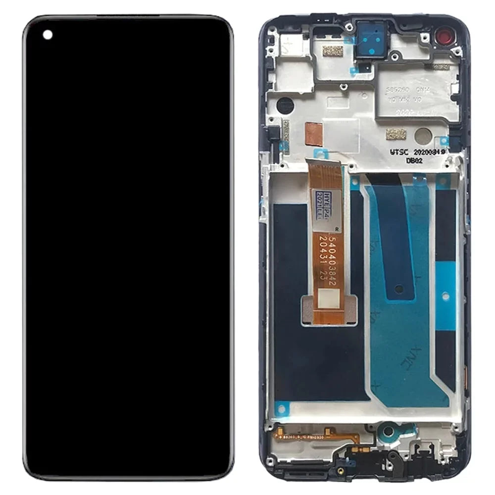 For OnePlus Nord N10 5G BE2029 Digitizer Full Assembly with Frame OEM LCD Sizecreen (Black)