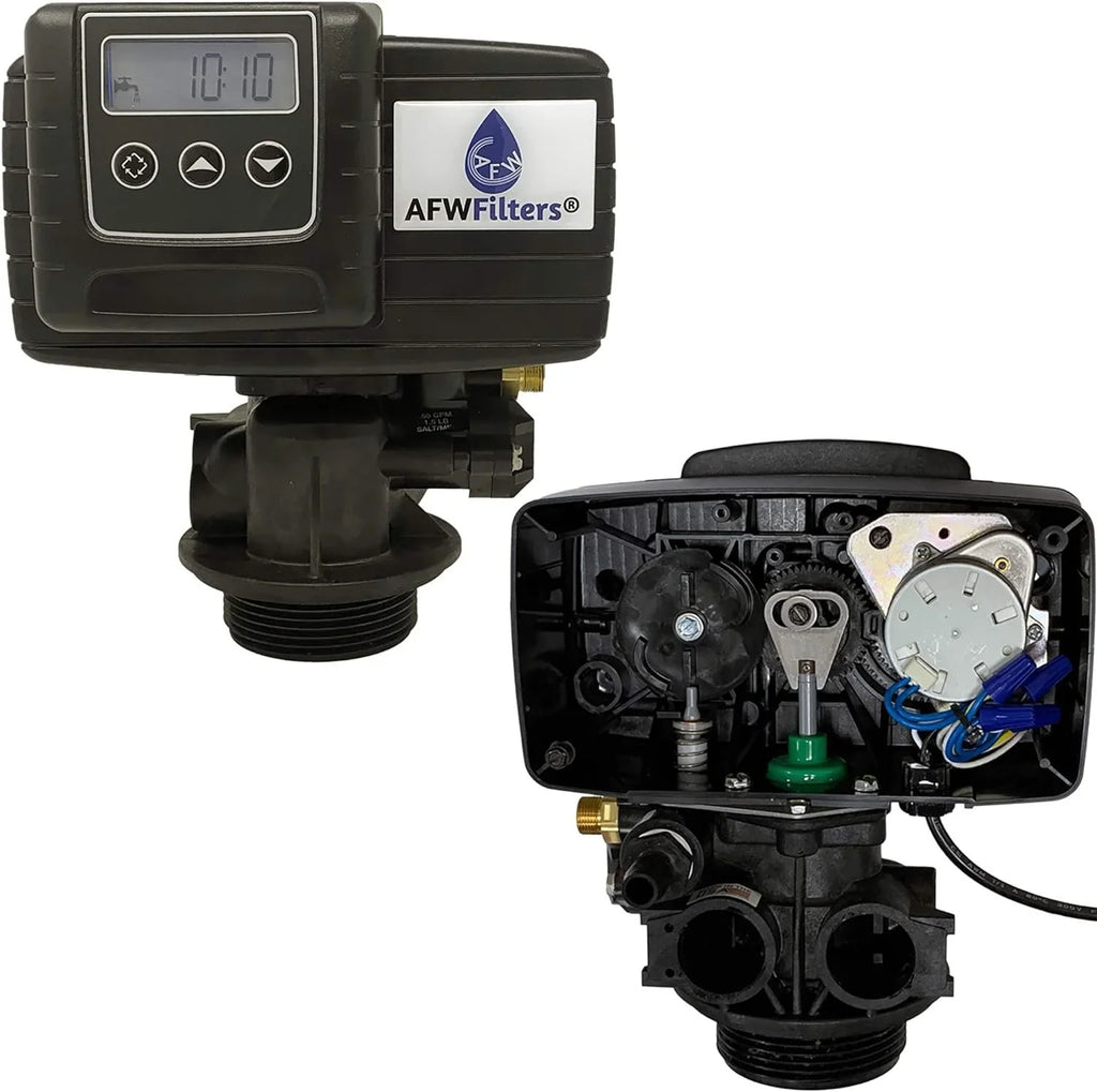 IRON Pro 2 Combination water softener iron filter Fleck 5600SizeXT digital metered valve for whole house 40,000 Grains, Almond