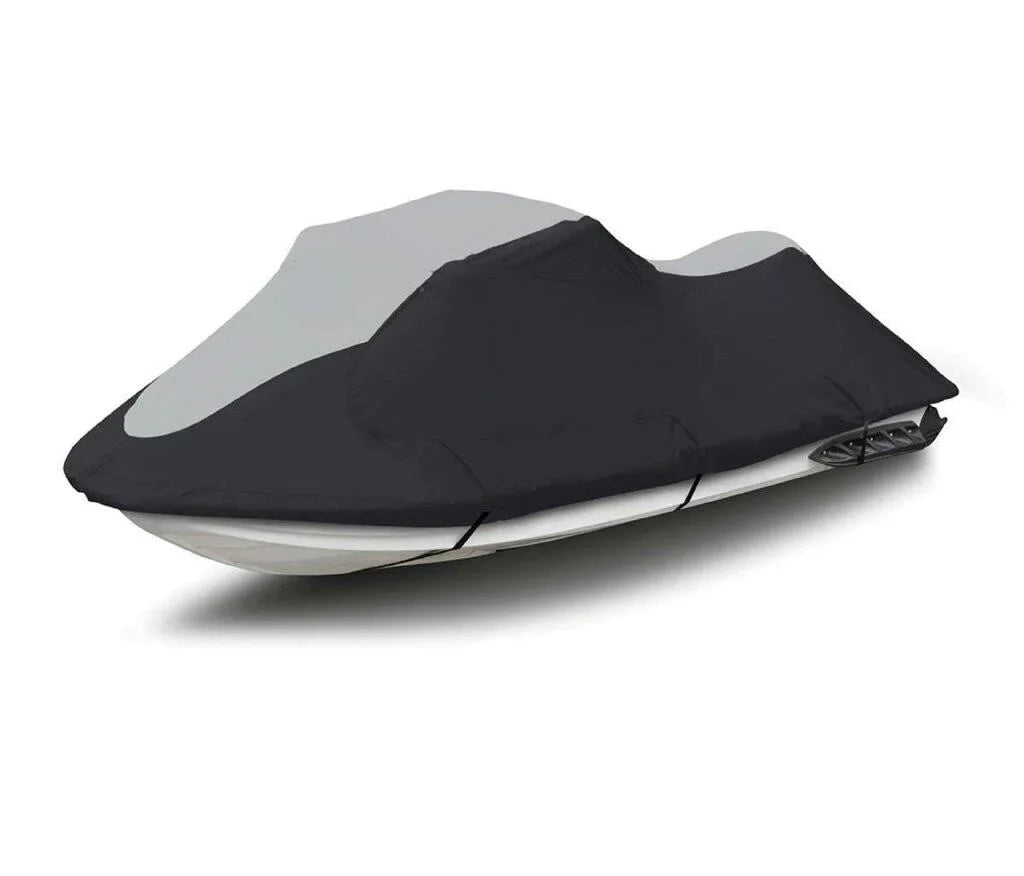 SizeUPER HEAVY-DUTY TOP OF THE LINE JETSizeKI Cover Compatible for WaveRunner Yamaha VX Deluxe Jet Sizeki Watercraft Cover Black/Grey 2007-2014