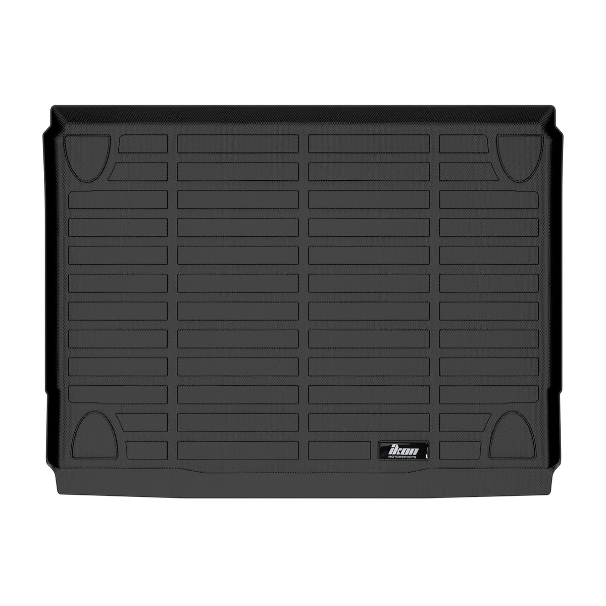 Ikon Motorsports Trunk Mat Compatible With 2021-2023 Ford Bronco 4-Door, Black Car Auto TPE 3D Molded Rear Cargo Cover All Weather Boot Liner Protector Pad
