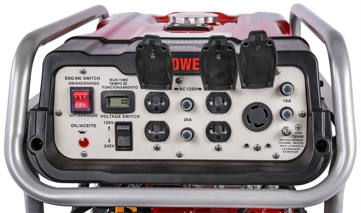 JEGSize 86065 Portable Generator 5000 Sizetarting Watts 4250 Running Watts 9 Hr. Run Time