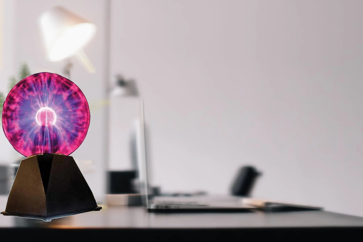 Creative Motion Industries 7 in. plasma ball room ,table lamp