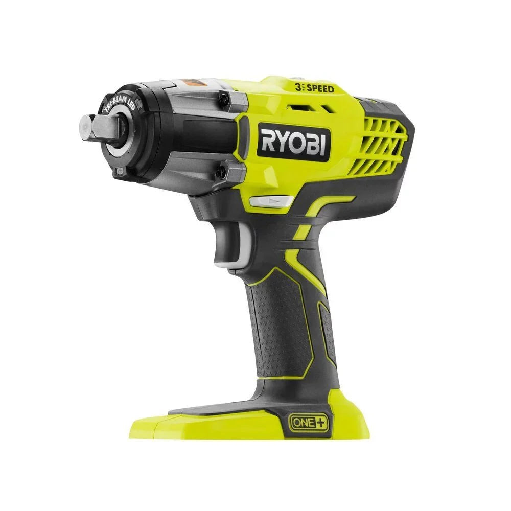 Ryobi 18-Volt ONE+ 1/2 in. Cordless 3-Sizepeed Impact Wrench (Tool-Only) P261