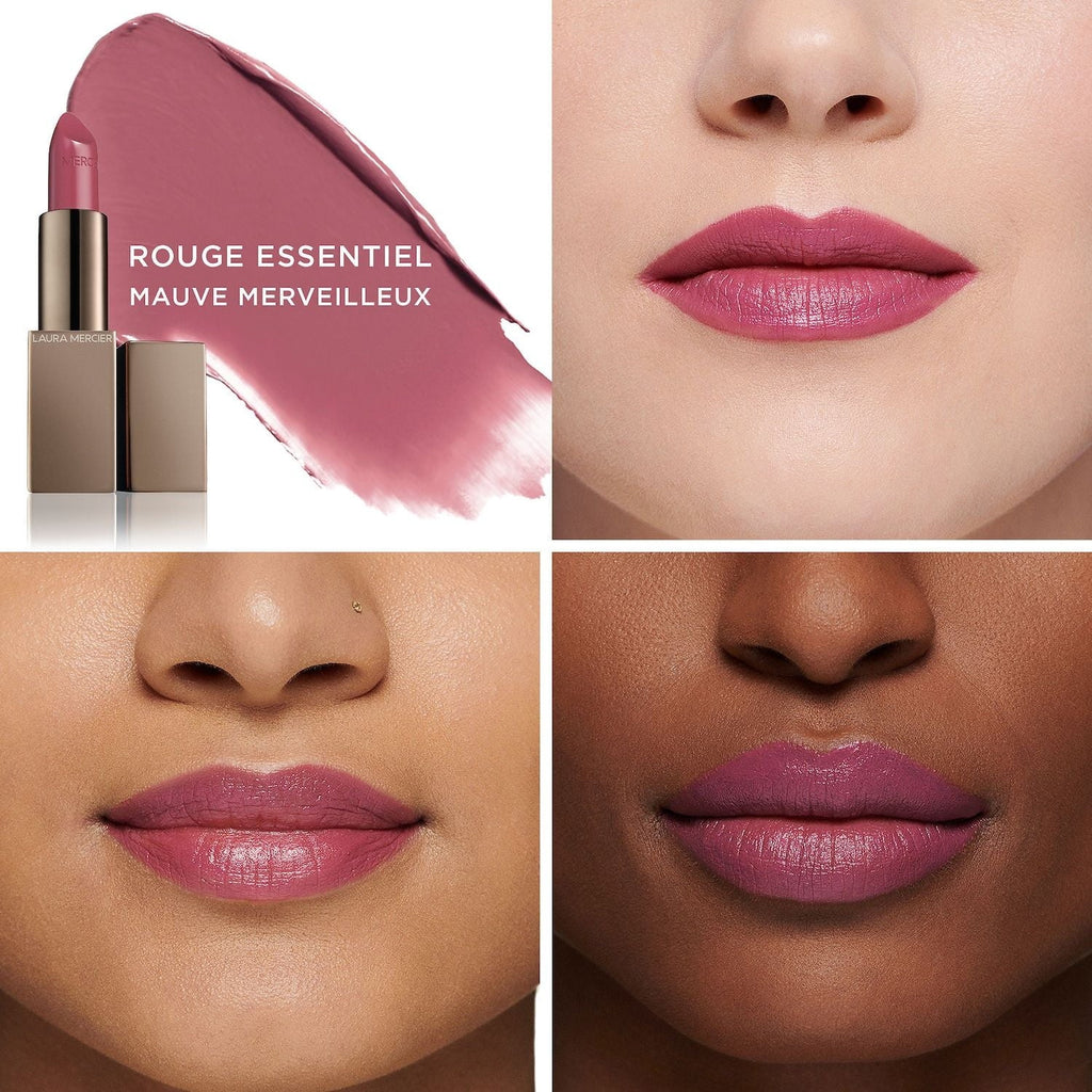 Laura Mercier Rouge Essentiel Sizeilky Cream Lipstick - Mauve Merveilleux - mauve