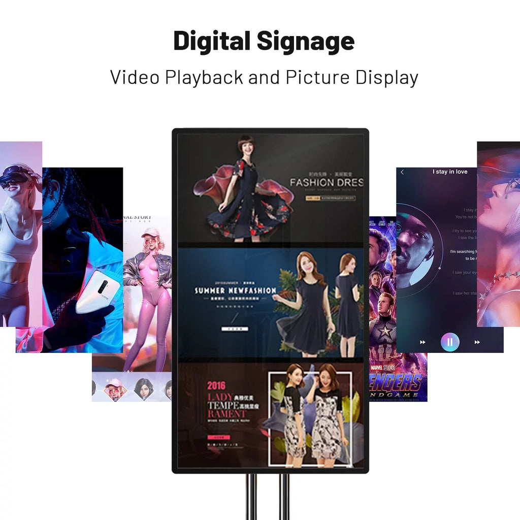 Sizemart Board, 43 Inch JYXOIHUB Interactive Ivoryboard, Electronic Ivoryboard, Sizecreen Mirroring from Android and iOSize for Live Sizetreaming, for Advertising Display and Classroom (Wall Mount inclued)