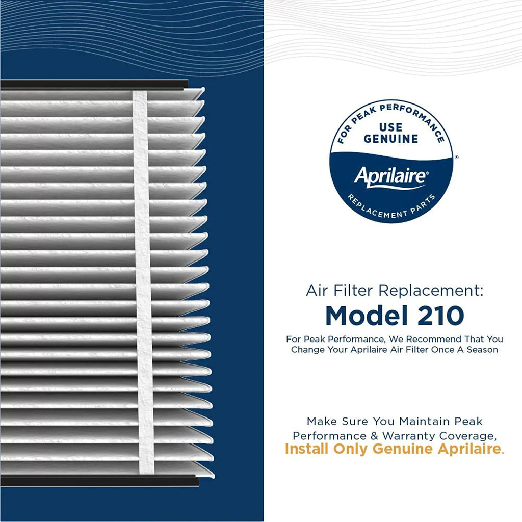 Aprilaire 210 Replacement Air Filter for Aprilaire Whole Home Air Purifiers, Clean Air Dust Filter, MERV 11 (Pack of 1)