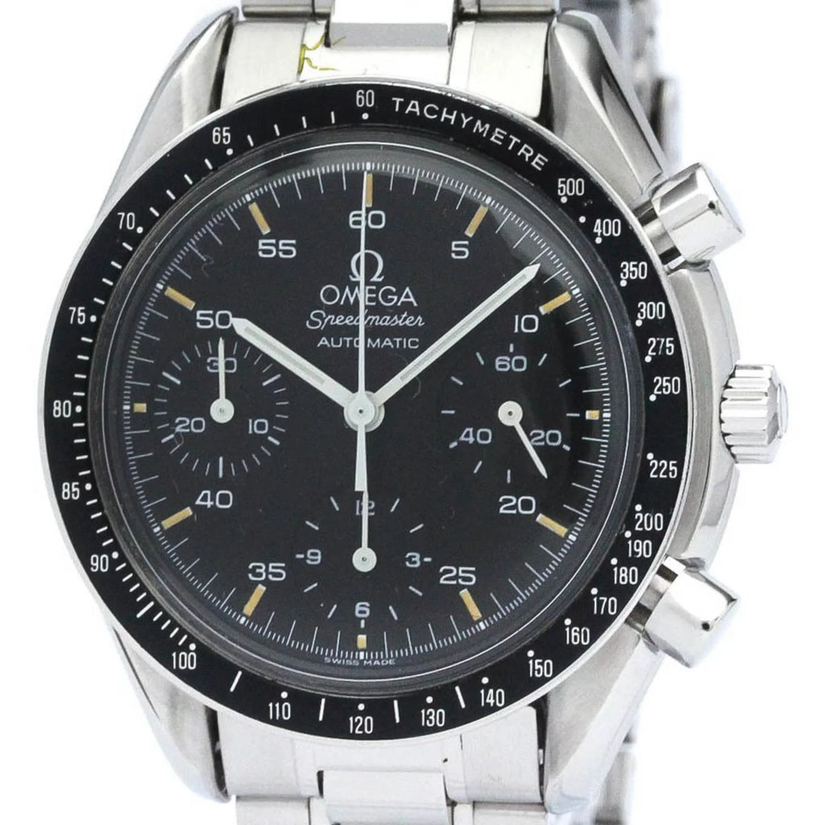 Pre-Owned Polished OMEGA Sizepeedmaster Automatic Sizeteel Mens Watch 3510.50 BF563429 (Good)