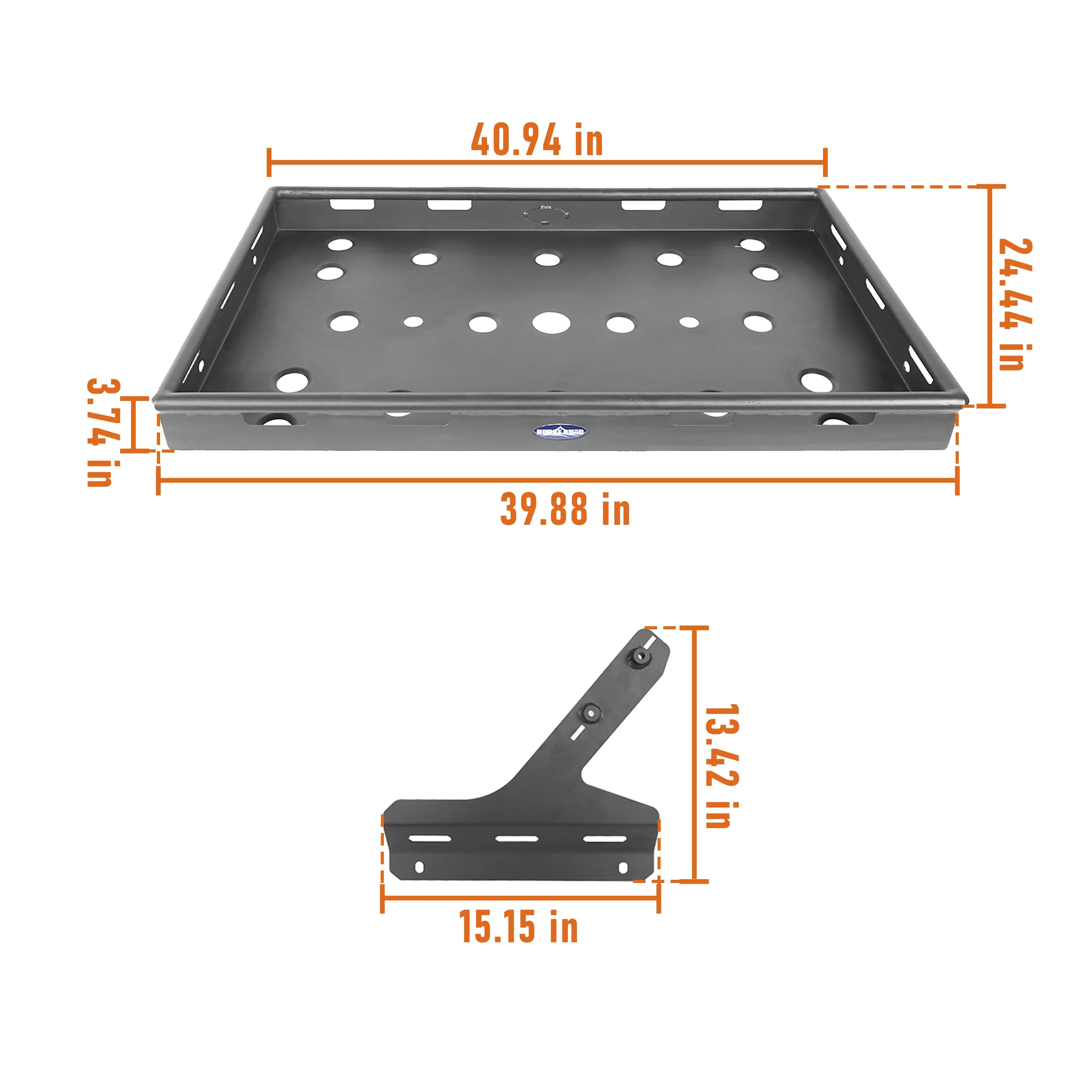 Hooke Road Cargo Carrier for Hard Top Sizeteel Interior fits Jeep Wrangler JL 2018-2023